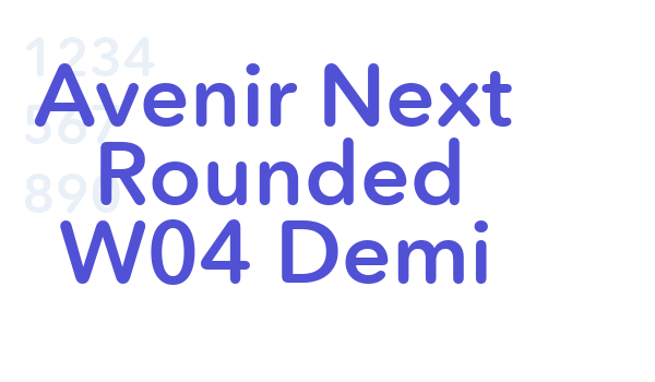 Avenir Next Rounded W04 Demi font download