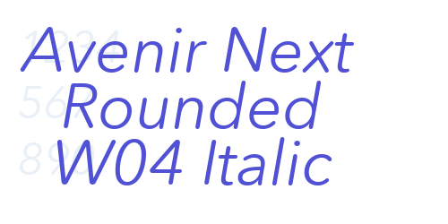 Avenir Next Rounded W04 Italic-font-download