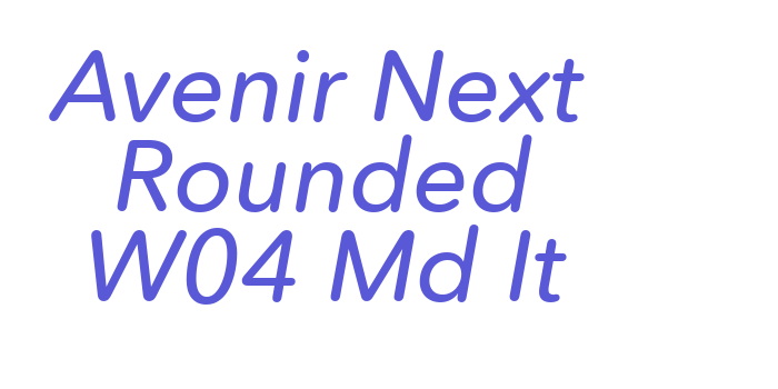 Avenir Next Rounded W04 Md It Font Download