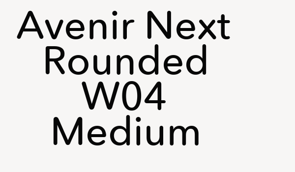 Avenir Next Rounded W04 Medium Font