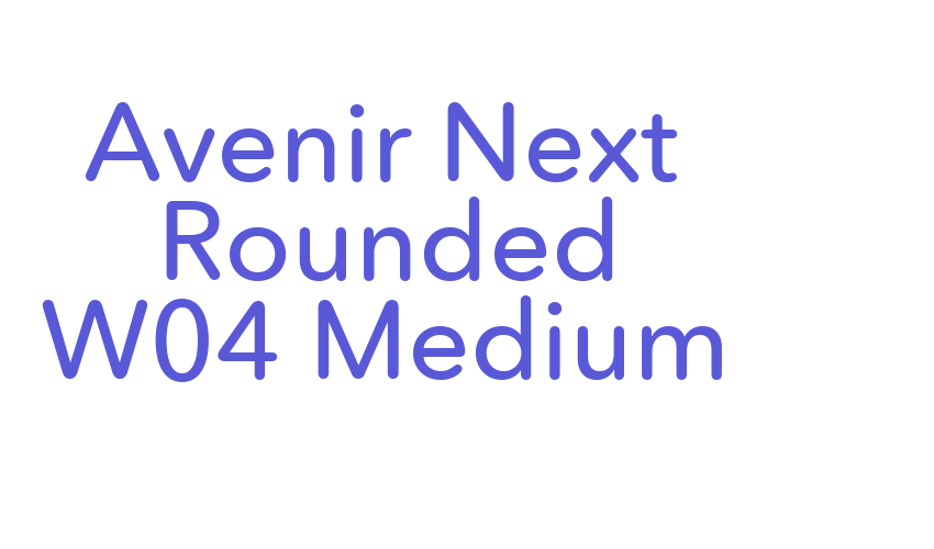 Avenir Next Rounded W04 Medium Font Download