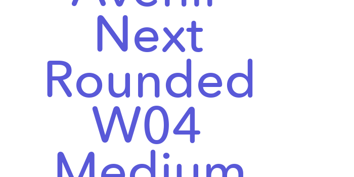 Avenir Next Rounded W04 Medium Font