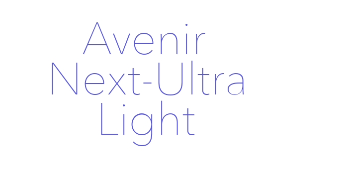 Avenir Next-Ultra Light Font Download