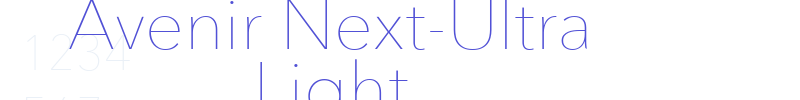 Avenir Next-Ultra Light-font