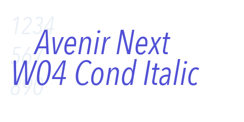 Avenir Next W04 Cond Italic-font-download