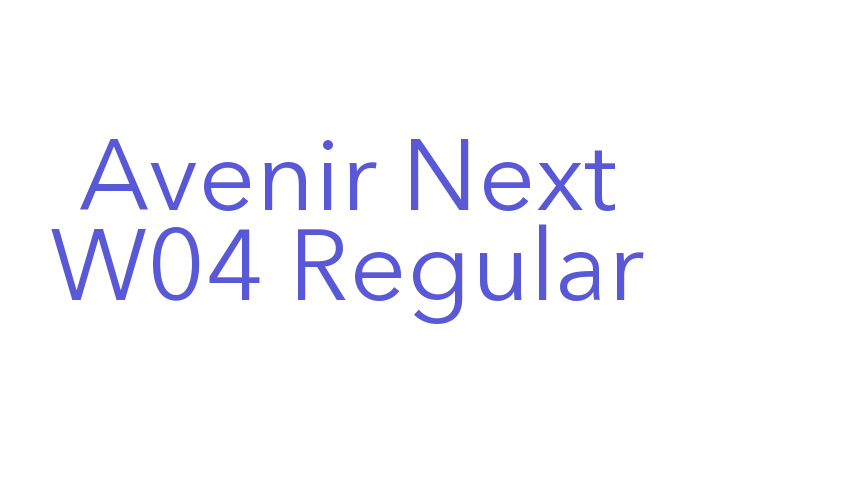 Avenir Next W04 Regular Font Download