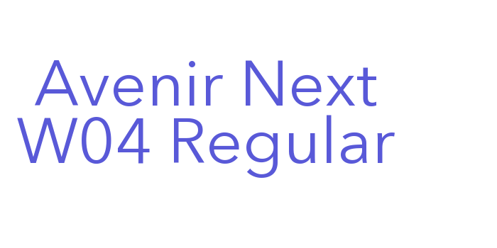 Avenir Next W04 Regular Font Download