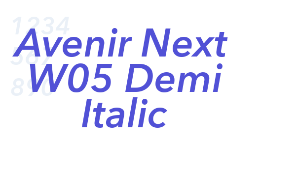 Avenir Next W05 Demi Italic font download