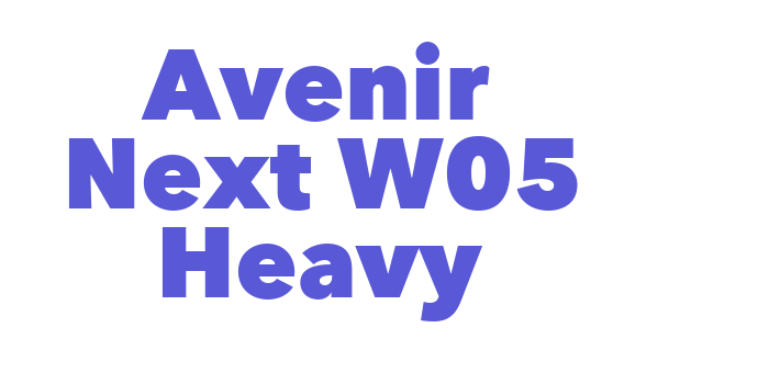 Avenir Next W05 Heavy Font Download