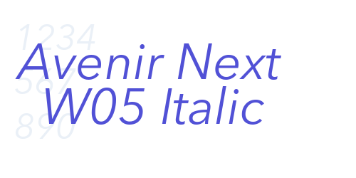 Avenir Next W05 Italic-font-download