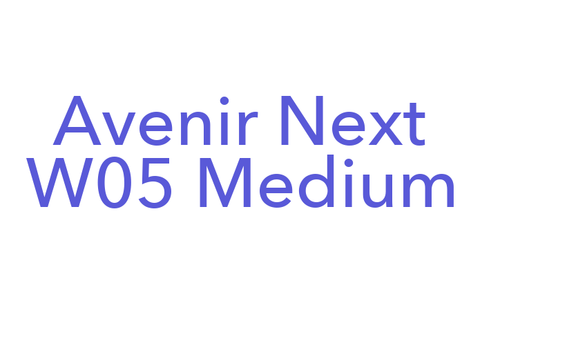 Avenir Next W05 Medium Font Download