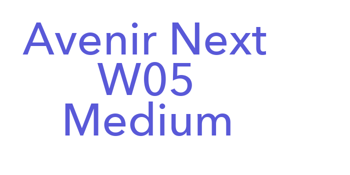 Avenir Next W05 Medium Font Download