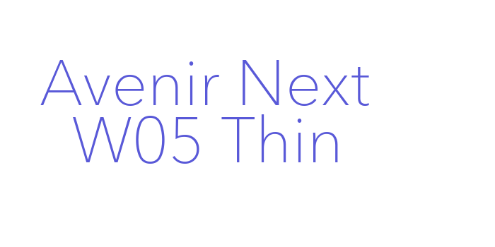 Avenir Next W05 Thin Font Download