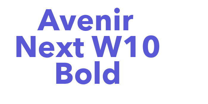 Avenir Next W10 Bold Font