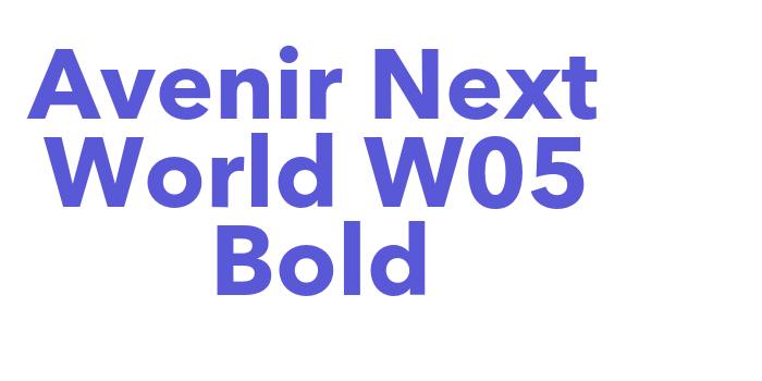 Avenir Next World W05 Bold Font Download