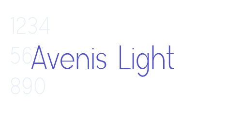 Avenis Light-font-download