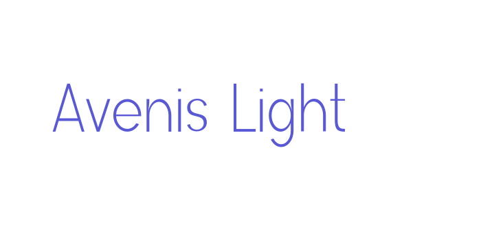 Avenis Light Font