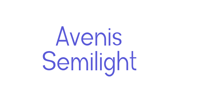 Avenis Semilight Font Download