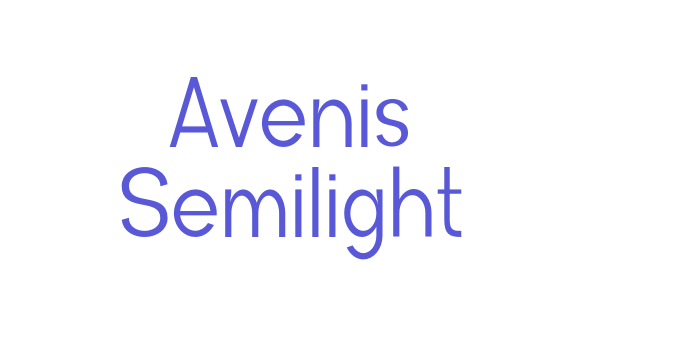 Avenis Semilight Font