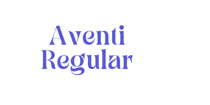 Download Aventi Regular Font