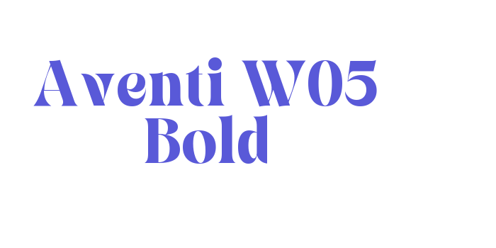 Aventi W05 Bold Font Download