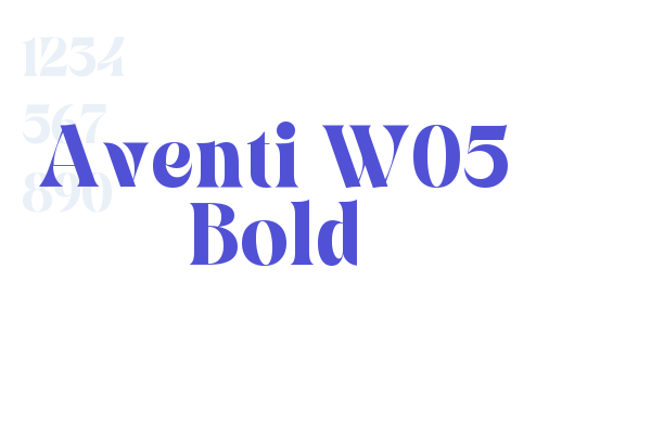 Aventi W05 Bold