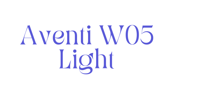 Aventi W05 Light Font Download