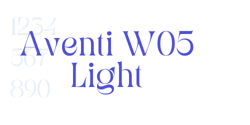 Aventi W05 Light-font-download