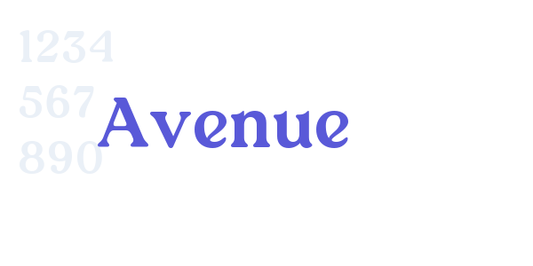 Avenue font free