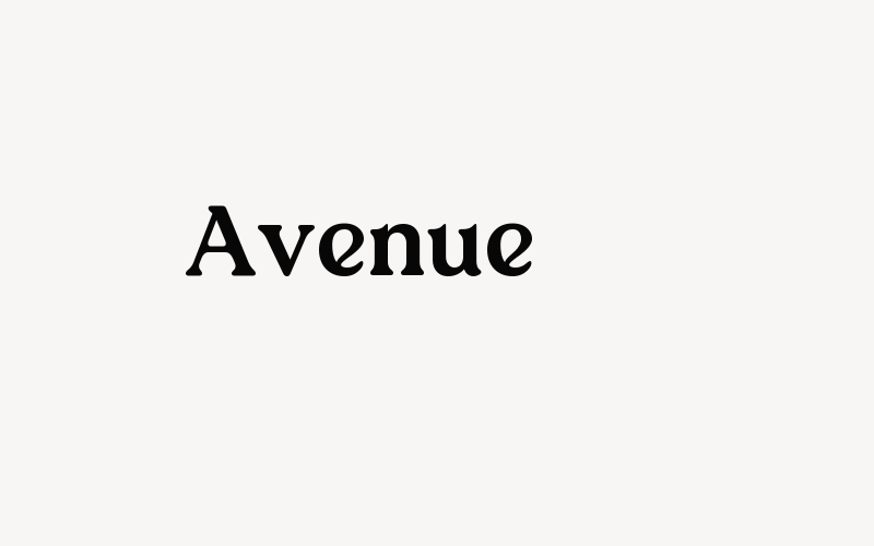 Avenue Font