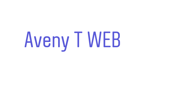 Download Aveny T WEB Font