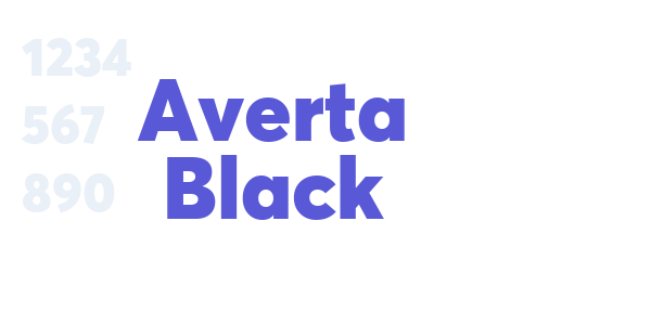 Averta Black font free