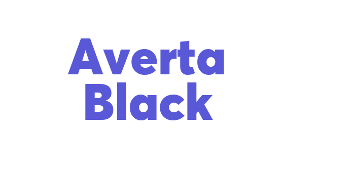 Averta Black Font