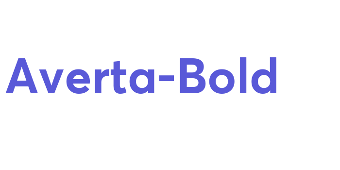 Averta-Bold Font