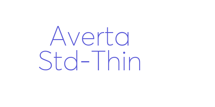 Averta Std-Thin Font Download