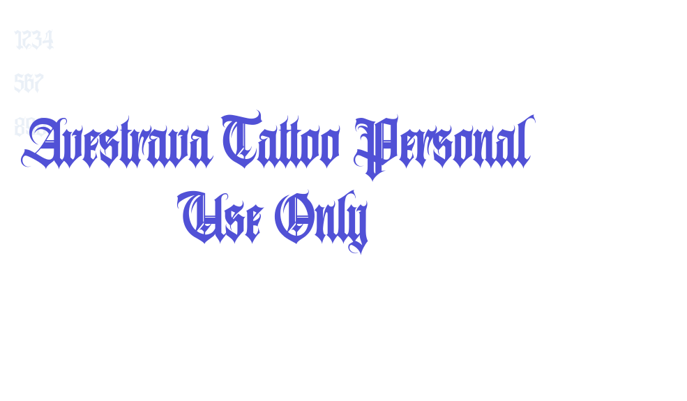 Avestrava Tattoo Personal Use Only-font-download