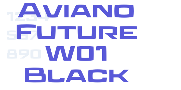 Aviano Future W01 Black font