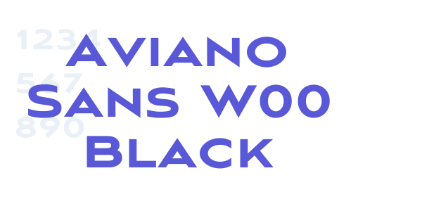 Aviano Sans W00 Black font free