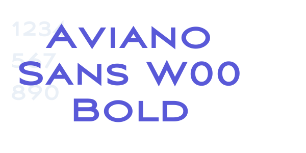 Aviano Sans W00 Bold font free