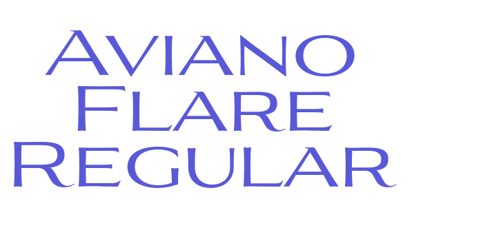 Aviano Flare Regular Font Download