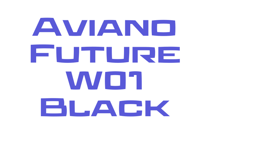 Aviano Future W01 Black Font Download