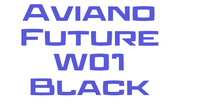 Aviano Future W01 Black Font Download