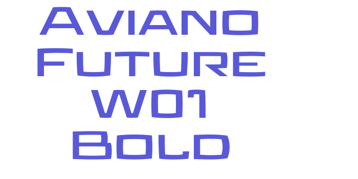 Aviano Future W01 Bold Font Download