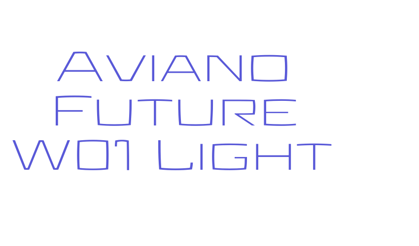 Aviano Future W01 Light Font Download