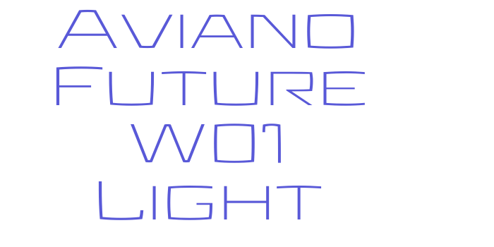 Aviano Future W01 Light Font Download