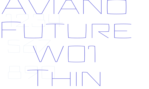 Aviano Future W01 Thin Font Download