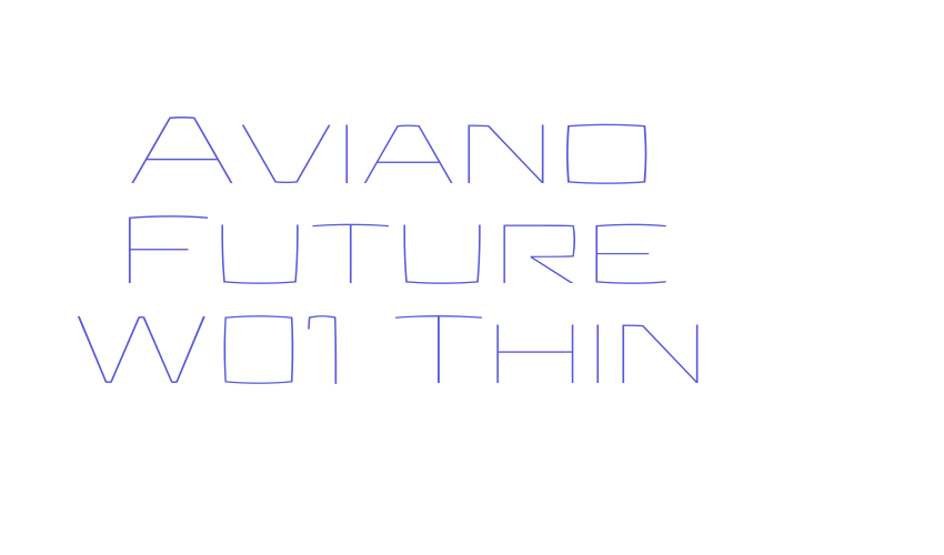 Aviano Future W01 Thin Font Download