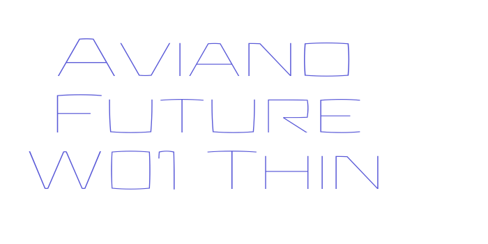 Aviano Future W01 Thin Font Download