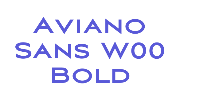 Aviano Sans W00 Bold Font Download