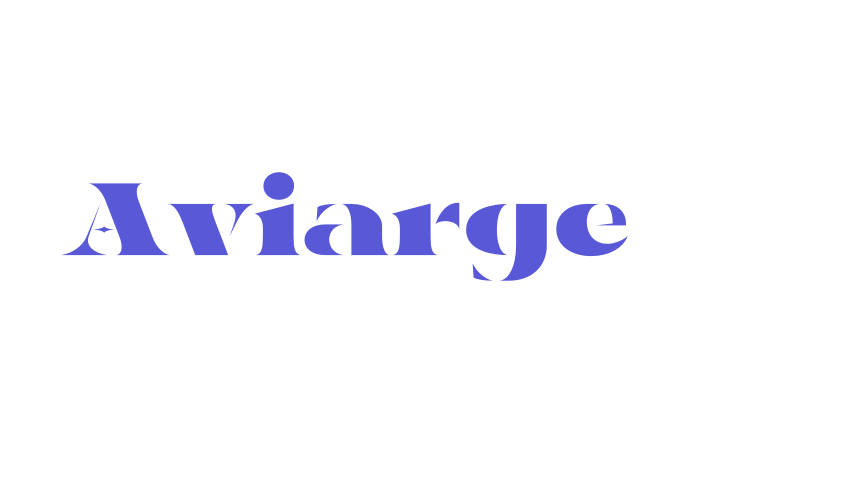 Aviarge Font